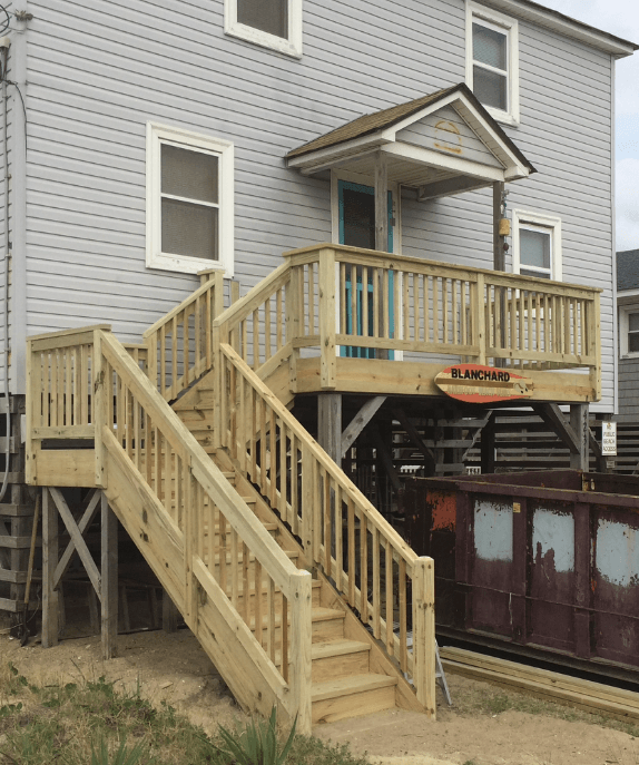 Kitty Hawk Deck & Stair Remodel – Before & After